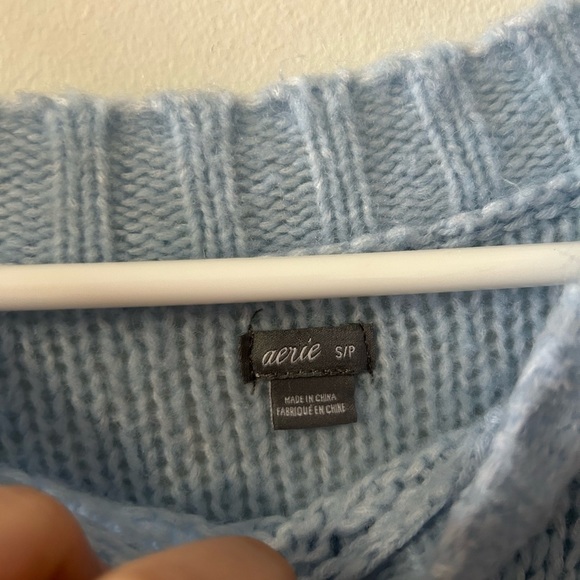 Aerie Blue Knit Sweater - Picture 3 of 3